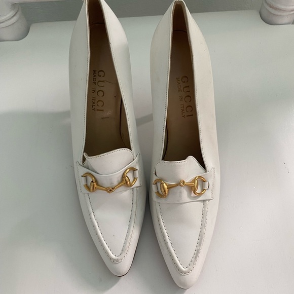 Gucci Shoes - Gucci Vintage Leather Horsebit Loafer Pumps